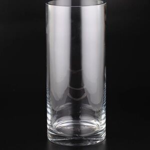 Restoration Hardware Cylinder Glass Vase Thick Modern Minimalist Clean V Day NWT